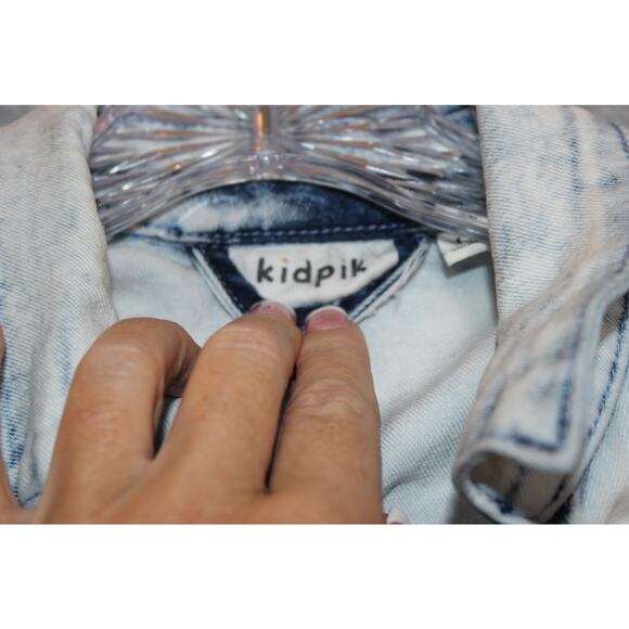 KIDPIK Girls Sleeveless Light Wash Stretch Denim‎ Vest Size Large - Picture 3 of 6